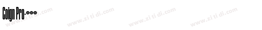 Coign Pro字体转换